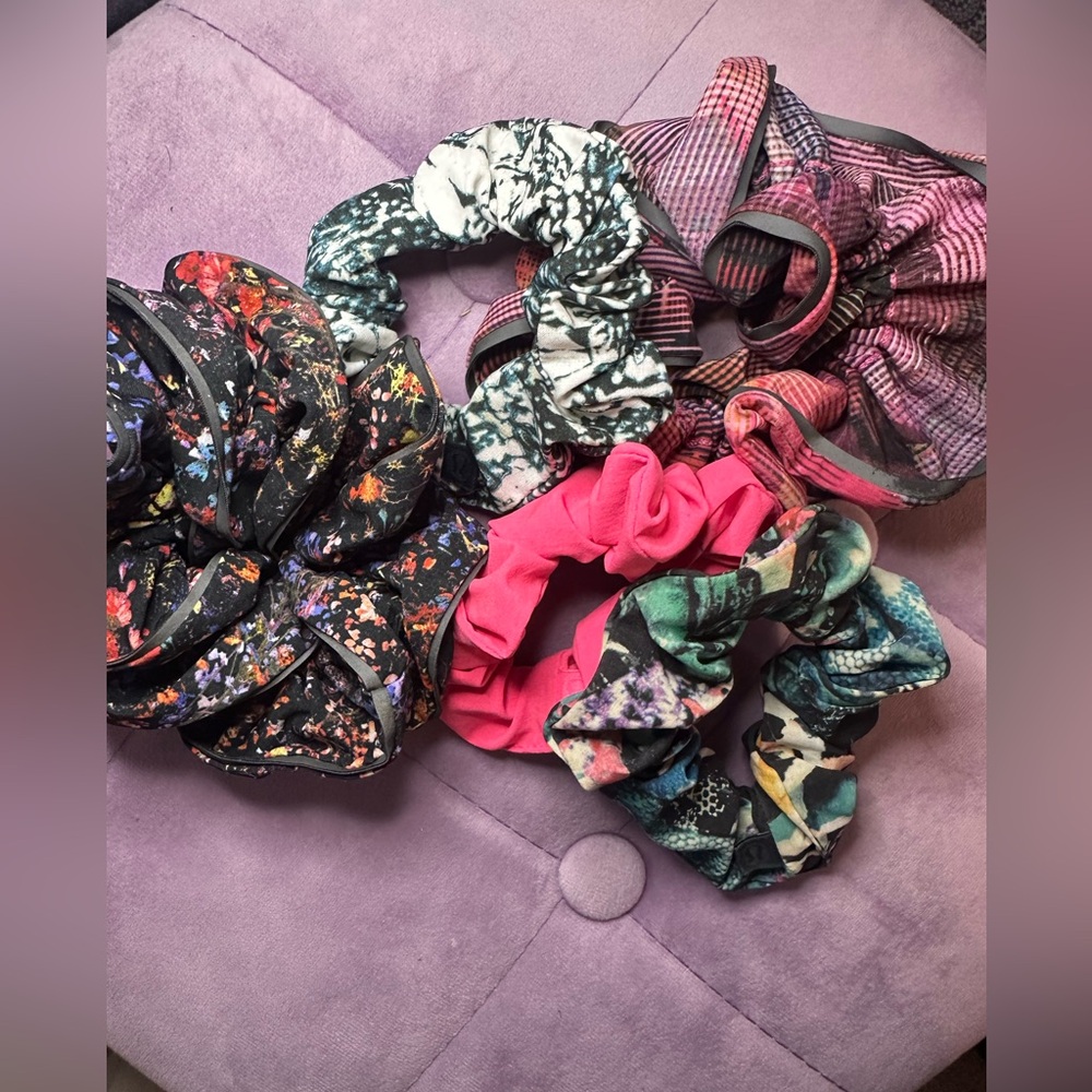 Bundle lot of Lululemon Colorful Scrunchie Hair Accessories